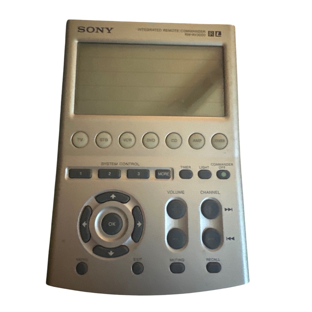 Sony RM-AV3000 Integrated Remote Commander Universal LCD Touchscreen Remote
